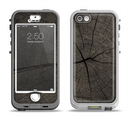 The Dark Cracked Wood Stump Apple iPhone 5-5s LifeProof Nuud Case Skin Set