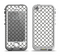 The Dark Gray & White Seamless Morocan Pattern Apple iPhone 5-5s LifeProof Nuud Case Skin Set