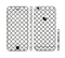 The Dark Gray & White Seamless Morocan Pattern Sectioned Skin Series for the Apple iPhone 6/6s