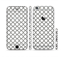 The Dark Gray & White Seamless Morocan Pattern Sectioned Skin Series for the Apple iPhone 6/6s Plus