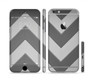 The Dark Gray Wide Chevron Sectioned Skin Series for the Apple iPhone 6/6s