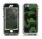 The Dark Green Camouflage Textile Apple iPhone 5-5s LifeProof Nuud Case Skin Set