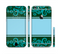 The Dark Green & Light Blue Vintage Pattern Sectioned Skin Series for the Apple iPhone 6/6s