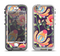 The Dark Purple & Colorful Floral Pattern Apple iPhone 5-5s LifeProof Nuud Case Skin Set