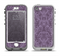 The Dark Purple Delicate Pattern Apple iPhone 5-5s LifeProof Nuud Case Skin Set