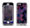 The Dark Purple Highlighted Tile Pattern Apple iPhone 5-5s LifeProof Nuud Case Skin Set