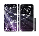 The Dark Purple Light Arrays with Glowing Vines Sectioned Skin Series for the Apple iPhone 6/6s