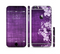 The Dark Purple with Sketched Floral Pattern Sectioned Skin Series for the Apple iPhone 6/6s