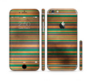 The Dark Smudged Vertical Stripes Sectioned Skin Series for the Apple iPhone 6/6s