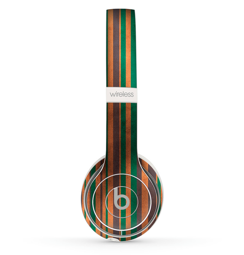 The Dark Smudged Vertical Stripes Skin Set for the Beats by Dre Solo 2 Wireless Headphones