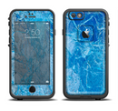 The Deep Blue Ice Texture Apple iPhone 6/6s LifeProof Fre Case Skin Set