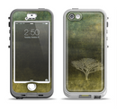 The Deep Green Tree Pastel Painting Apple iPhone 5-5s LifeProof Nuud Case Skin Set