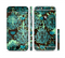The Delicate Abstract Green Pattern Sectioned Skin Series for the Apple iPhone 6/6s Plus