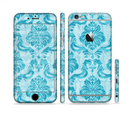 The Delicate Trendy Blue Pattern V4 Sectioned Skin Series for the Apple iPhone 6/6s
