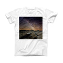 The Desert Nights ink-Fuzed Front Spot Graphic Unisex Soft-Fitted Tee Shirt