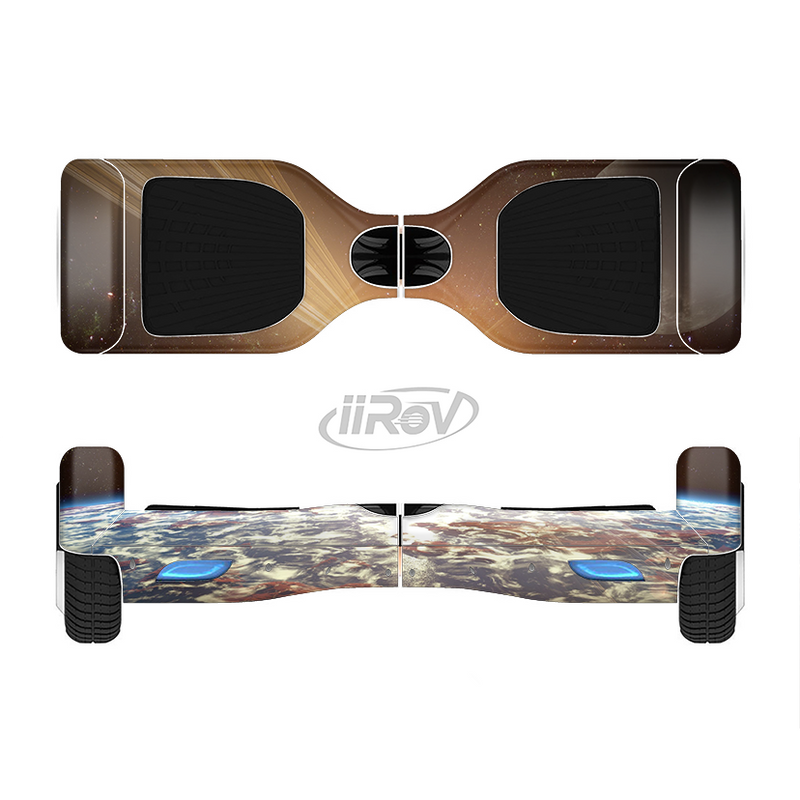 The Earth, Moon and Sun Space Scene Full-Body Skin Set for the Smart Drifting SuperCharged iiRov HoverBoard