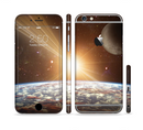 The Earth, Moon and Sun Space Scene Sectioned Skin Series for the Apple iPhone 6/6s