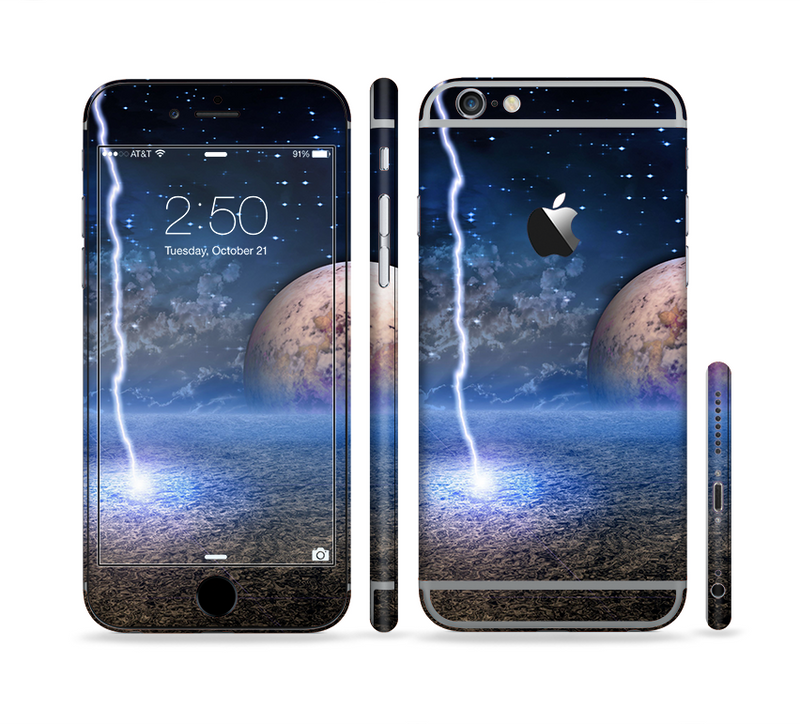 The Energy Planet Discharge Sectioned Skin Series for the Apple iPhone 6/6s Plus