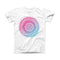The Ethnic Indian Tie-Dye Circle ink-Fuzed Front Spot Graphic Unisex Soft-Fitted Tee Shirt
