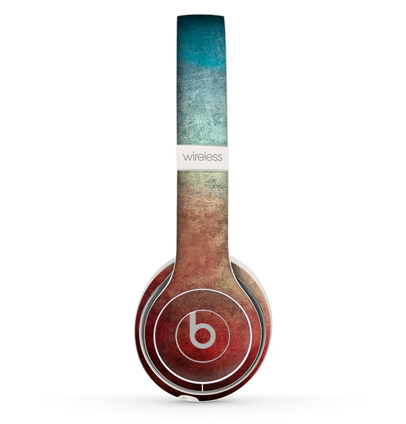 The Faded Grunge Color Surface Extract Skin Set for the Beats by Dre Solo 2 Wireless Headphones