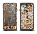 The Faded Torn Newspaper Letter Collage Apple iPhone 6/6s LifeProof Fre Case Skin Set