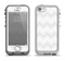 The Faded White Zigzag Chevron Pattern Apple iPhone 5-5s LifeProof Nuud Case Skin Set
