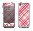 The Fancy Pink Vintage Plaid Apple iPhone 5-5s LifeProof Nuud Case Skin Set