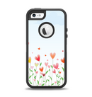 The Field of Blooming Hearts Apple iPhone 5-5s Otterbox Defender Case Skin Set
