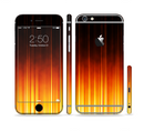The Fiery Glowing Gradient Stripes Sectioned Skin Series for the Apple iPhone 6/6s