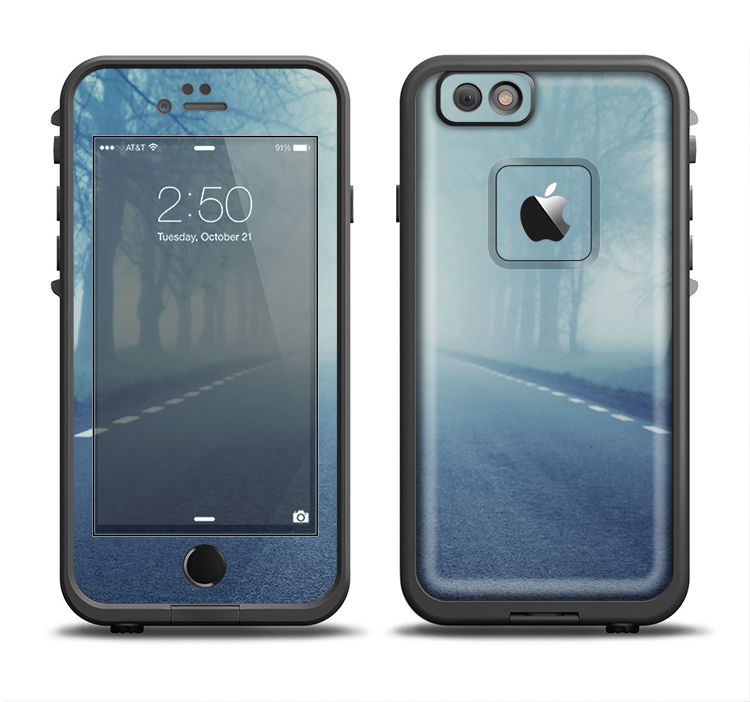 The Foggy Back Road Apple iPhone 6/6s LifeProof Fre Case Skin Set