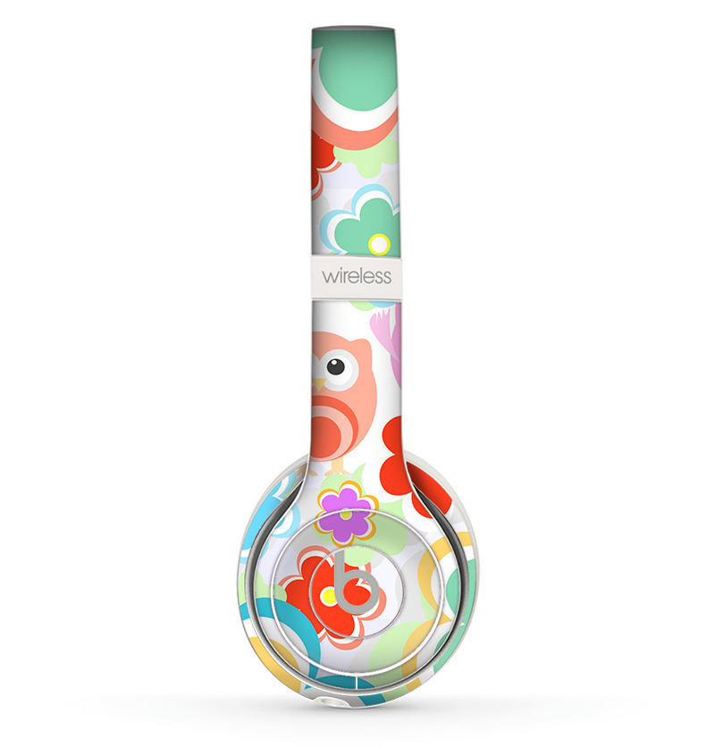 The Fun-Colored Cartoon Owls Skin Set for the Beats by Dre Solo 2 Wireless Headphones