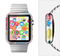 The Fun Colored Heart Patches Full-Body Skin Set for the Apple Watch