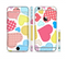 The Fun Colored Heart Patches Sectioned Skin Series for the Apple iPhone 6/6s