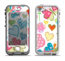 The Fun Colored Love-Heart Treats Apple iPhone 5-5s LifeProof Nuud Case Skin Set
