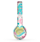 The Fun Colored Vector Pattern Hearts Skin Set for the Beats by Dre Solo 2 Wireless Headphones