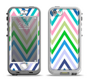 The Fun Colored Vector Sharp Chevron Pattern Apple iPhone 5-5s LifeProof Nuud Case Skin Set