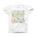 The Fun Polka Pattern ink-Fuzed Front Spot Graphic Unisex Soft-Fitted Tee Shirt