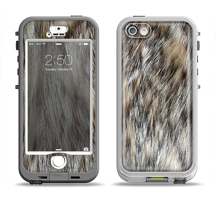 The Furry Animal  Apple iPhone 5-5s LifeProof Nuud Case Skin Set