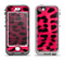 The Fuzzy Real Pink Leopard Print Apple iPhone 5-5s LifeProof Nuud Case Skin Set