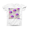 The Geometric Rain Clouds ink-Fuzed Front Spot Graphic Unisex Soft-Fitted Tee Shirt