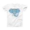 The Geometric Sacred Elephant Small ink-Fuzed Front Spot Graphic Unisex Soft-Fitted Tee Shirt