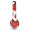 The Glossy Red 3D Love Hearts Skin Set for the Beats by Dre Solo 2 Wireless Headphones