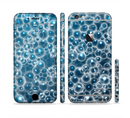 The Glowing Blue Cells Sectioned Skin Series for the Apple iPhone 6/6s