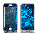 The Glowing Blue Music Notes Apple iPhone 5-5s LifeProof Nuud Case Skin Set