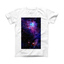 The Glowing Deep Space ink-Fuzed Front Spot Graphic Unisex Soft-Fitted Tee Shirt