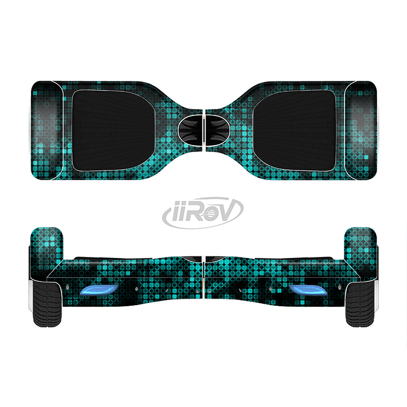 The Glowing Digital Green Dots Full-Body Skin Set for the Smart Drifting SuperCharged iiRov HoverBoard