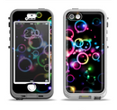 The Glowing Neon Bubbles Apple iPhone 5-5s LifeProof Nuud Case Skin Set