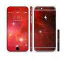 The Glowing Red Space Sectioned Skin Series for the Apple iPhone 6/6s Plus