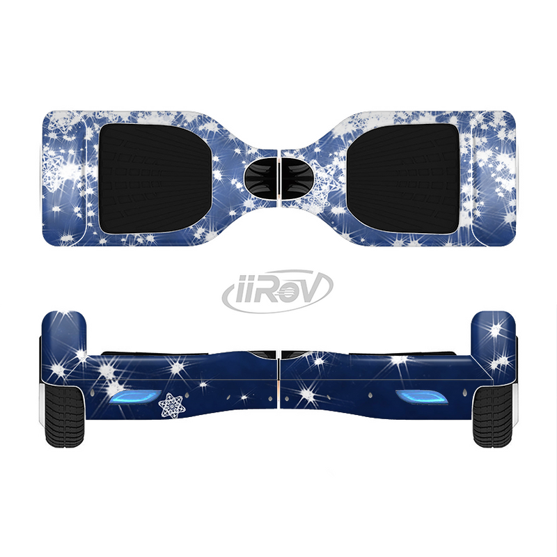 The Glowing White SnowFlakes Full-Body Skin Set for the Smart Drifting SuperCharged iiRov HoverBoard