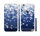 The Glowing White SnowFlakes Sectioned Skin Series for the Apple iPhone 6/6s Plus